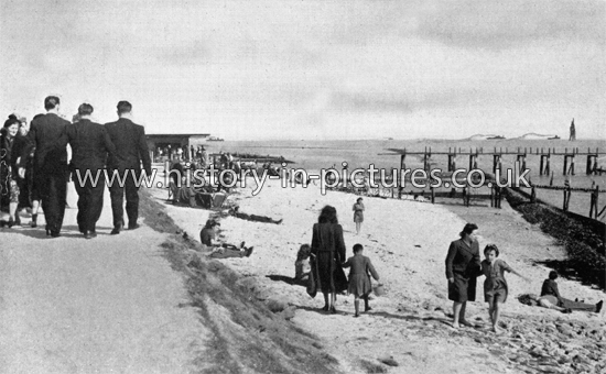 Shell Beach, Canvey, Essex. c.1940's